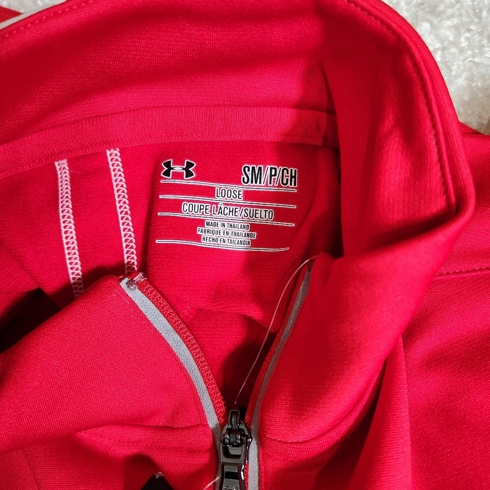 NWT Under Armour Red Athletic Lightweight Shirt Jacket - Picture 3 of 8